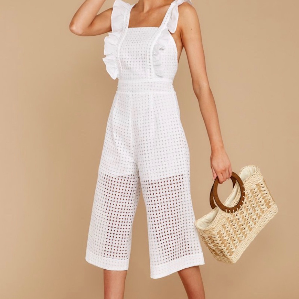 White Romper - great for bridal shower